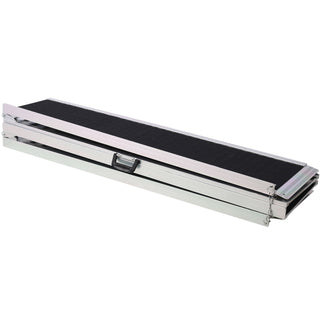 Portable And Foldable Wheelchair Ramp With Non Skid Surface