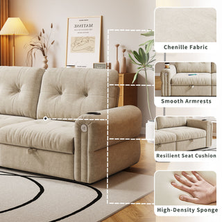 Cloud Like Convertible Sofa Bed With For Living Room