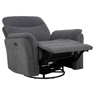 Beacon - Power Swivel Recliner With USB Charging And Adjustable Recline
