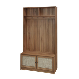 Modern Storage Closet For Bedroom, Entryway, Or Living Room - Walnut