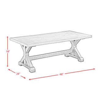 Finn - 3 Piece Accent Trestle Table Set (Coffee Table & Two End Tables) - Dark Walnut