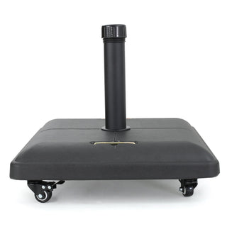 Wheelie - Stylish Square Umbrella Base With Stainless Steel Pole Handle