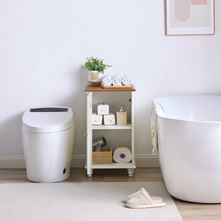 Floor Cabinet With Adjustable Shelf, Storage For Entryway