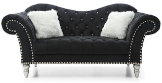 Elegant Round Arm Loveseat