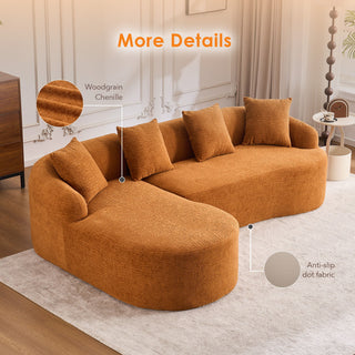 Combined Sofa With 4 Pillows