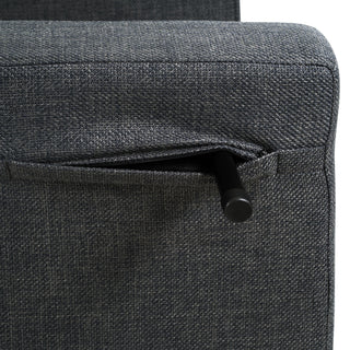 3 In 1 Foldable Chaise Lounge With Adjustable Backrest