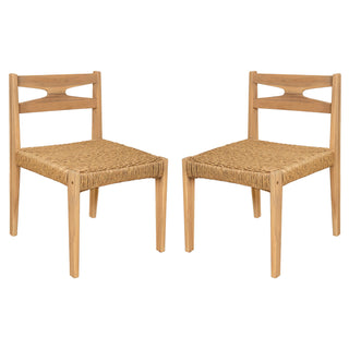 Dining Side Chairs, Indoor Outdoor Armless Chair (Set of 2)