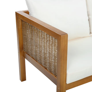 2 Piece Outdoor Armchair Set With Cushion