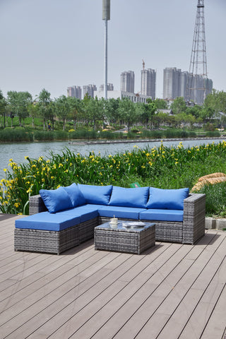 Patio Sofa With Cushions