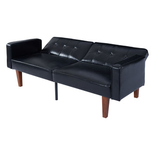 3 Position Split Back Futon Sofa Bed For Living Room