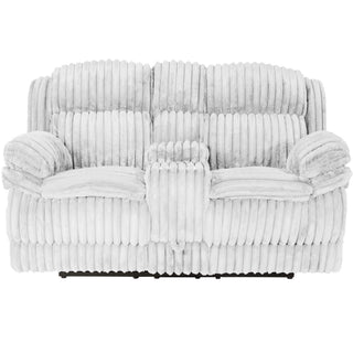 Contemporary Motion Loveseat With Console Storage