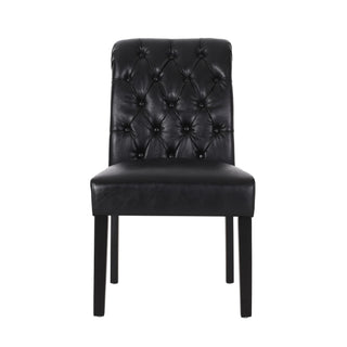 Broxton - Tuft Dining Rolltop Chairs With Button Tufted Backrest (Set of 2)