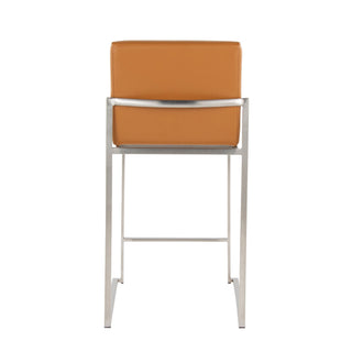 Fuji - Contemporary High Back Barstool (Set of 2)