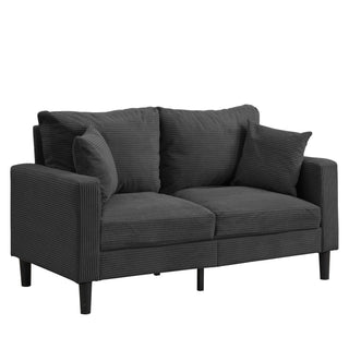 Modern Upholstered Loveseat Sofa, High Resilience