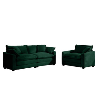 Elegant Oversized Sectional Sofa Set With Deep Seats And Flexible Layout