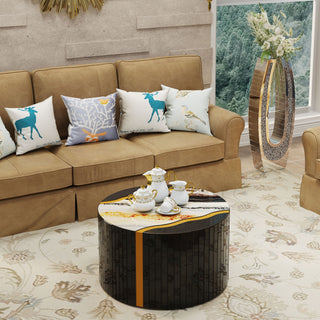 Round Mirror Coffee Table, Living Space Furniture