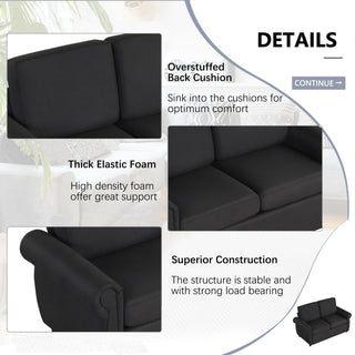 Pull Out Sofa Bed Loveseat Sleeper With Twin Size Memory Mattress With Two USB Ports For Living Room Spaces