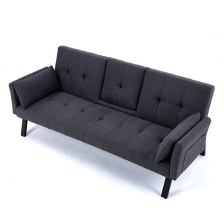 Sofa Bed With Foldable Design And Cup Holder