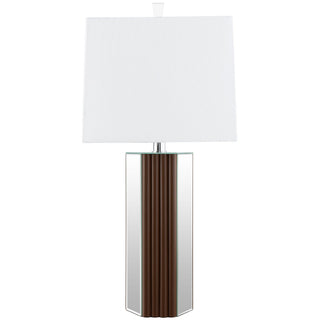 Echolls - Lamp With Scalloped Accents And Mirror Detail