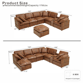 Modular Design Cloud Sofa, Freely Configurable