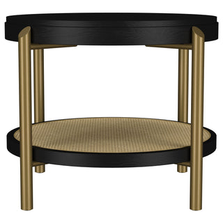 Benson - Round Table With Storage Shelf