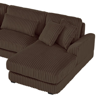 U - Sectional Sofa With Chaise Lounge, Oversized Living Room Couch