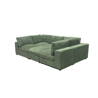Reversible Modular Sectional Sofa With Custom Configuration