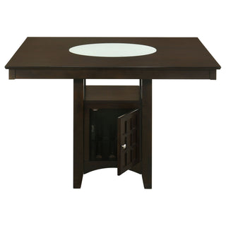 Tolland - Counter Height Dining Table With Storage Pedestal - Cappuccino