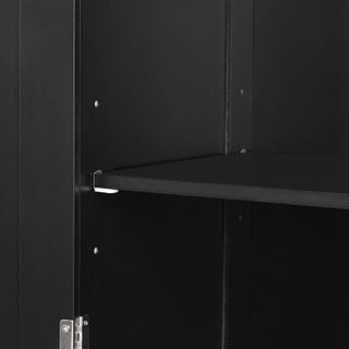 Tall Freestanding Bathroom Storage Cabinet With Adjustable Shelf And 2 Drawers