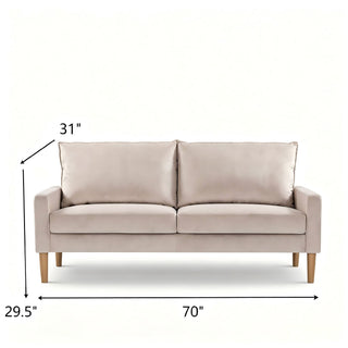 Upholstered Sofa, 3 Seater Couch For Living Room
