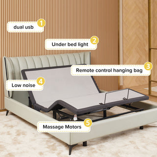 Ergonomic Adjustable Bed & Zero Gravity Base