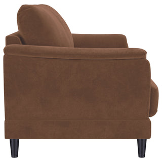 Dania - Sofa With Tufted Arms - Rust