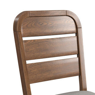 Glinda - Fabric Dining Side Chair (Set of 2) - Brown / Light Gray