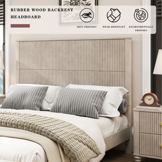 Platform Bed Frame With Tall Headboard