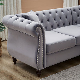 Streamline Modern L-Shaped Corner Sofa