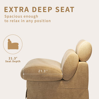 Accent Chair, Soft Medium Firm Upholstery For Living Room