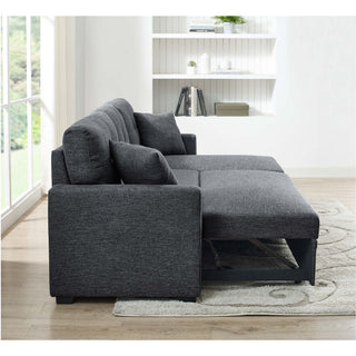 Upholstered Sectional & Pull Out Bed And Chaise Storage
