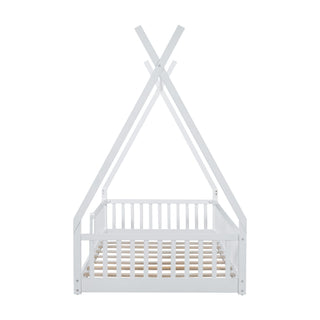 House Shaped Design Bed With Fence
