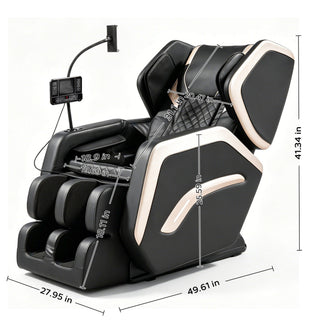 Zero Gravity Massage Chair Recliner With 10 Massage Heads And Full Body Air Pressure - Black
