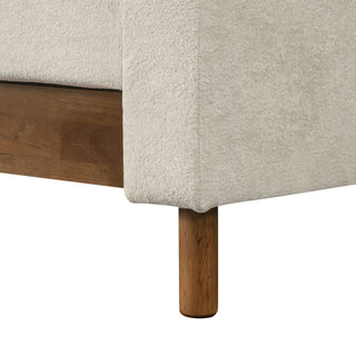 3 Seater Sofa With Square Arms, Tufted Pillow Back For Living Room