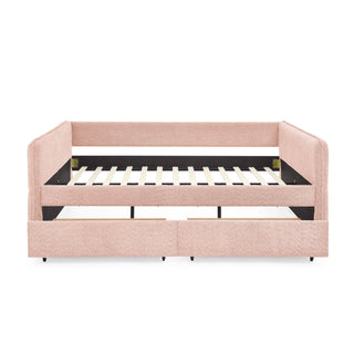 Upholstered Daybed & 2 Drawers