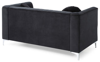 Glam Styled Micro Suede Loveseat