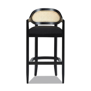 Americana - Mid-Century Modern Cane Back Counter Stool