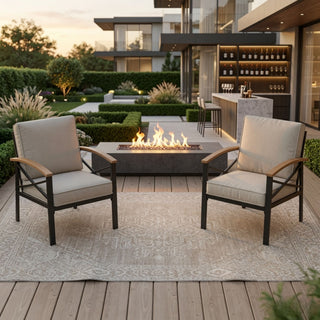Outdoor Patio Armchair, All Weather (Set of 2)