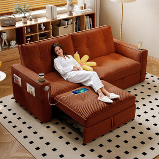 2 In 1 Convertible Sofa Bed For Living Rooms