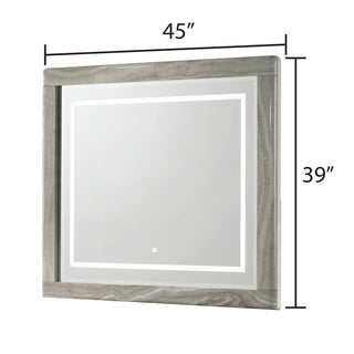 Jazz - LED Mirror With Touch Sensor Switch (Dresser Not Included) - White