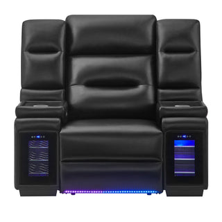 Sinai - Power Recliner With Dual Adjustment - Black