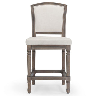 Stool With Upholstered Seat And Back