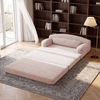2 Seater Sofa Bed, Compact Foldable Floor Couch