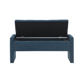 Modern Upholstered Large Bed End Bench With Storage